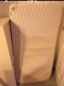 Photo of free Cotbed mattress (v good condition) & guard (Chippenham SN15) #1