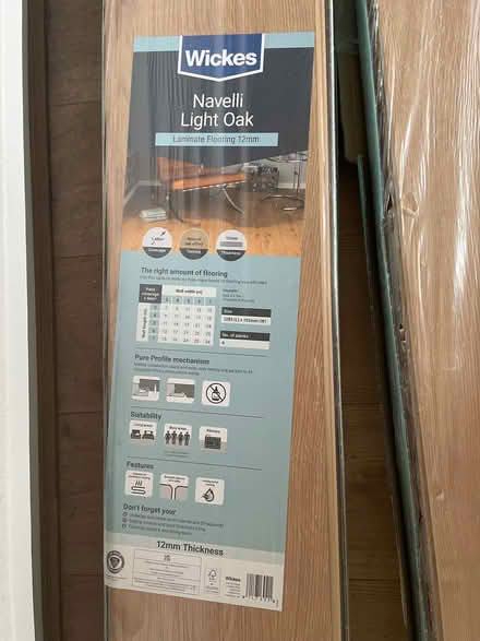 Photo of free Wickes Navelli Light Oak Laminate Flooring 15 full planks, 4 (Bernards Heath AL1) #1