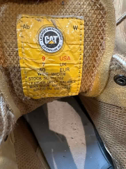 Photo of free CAT boots size 7 UK (Cheltenham) #3