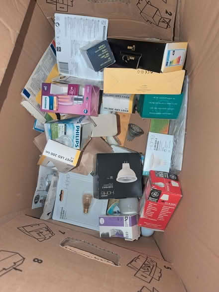 Photo of free Box of assorted light bulbs (Yateley GU46) #1