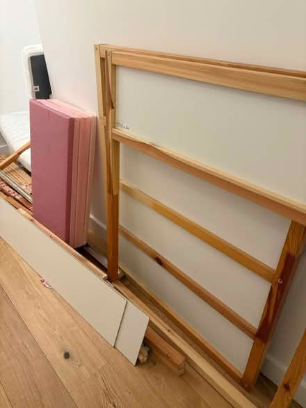 Photo of free IKEA Kura bunk bed, two mattresses (Hackney E8) #2