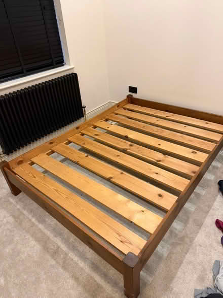 Photo of free Double bed frame (Bow E3) #1