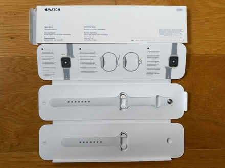 Photo of free Apple Watch Sport Band (44mm, white, genuine Apple) (Priestwood RG42) #1