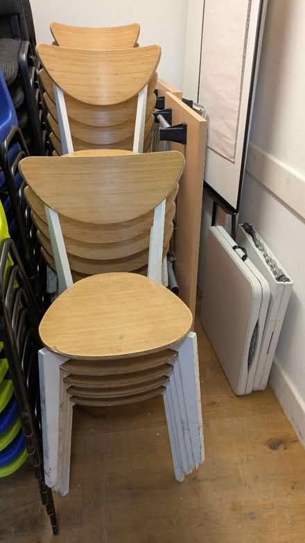 Photo of free Wooden IKEA chairs (RG19 3fu) #4