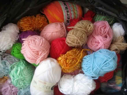 Photo of free 2 x bin bags hand knitting yarn mixed (Watcombe TQ2) #1