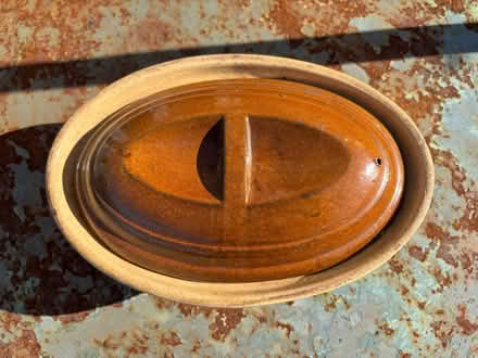 Photo of free Large oval earthenware casserole dish (Chichester PO19) #2