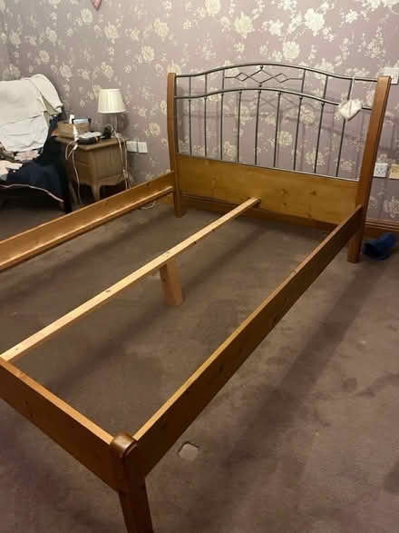 Photo of free Double bed frame (Ch482ht west kirby) #2