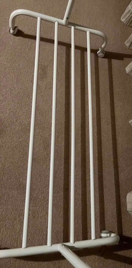 Photo of free IKEA Rigga mobile clothes rack with storage (Clarkston G76) #3
