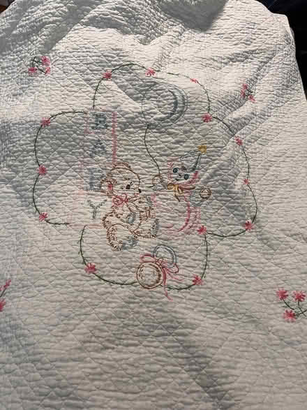Photo of free Antique Embroidered Baby Quilt (NE Downers Grove) #1