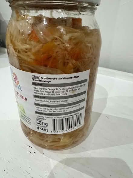 Photo of free Big jar Pickled vegetable salad 880g (Cathays CF24) #2