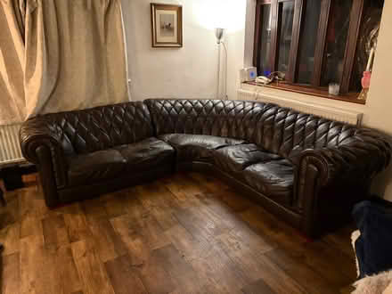 Photo of free Faux Leather 5 Seater Corner Sofa (Yalding ME18) #1