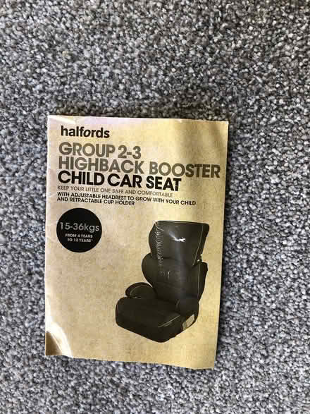 Photo of free Child’s Car Seat (KT15. Woodham.) #2