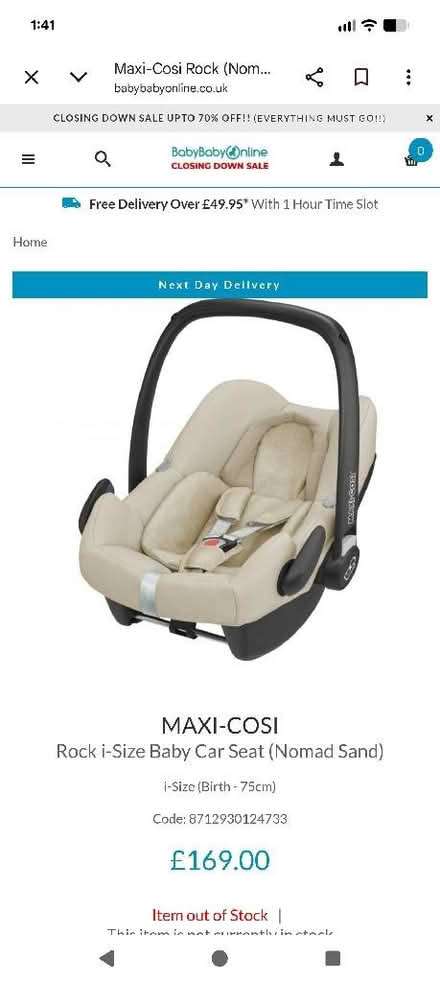 Photo of free Maxi cosi rock baby car seat (Goffs Oak EN7) #1