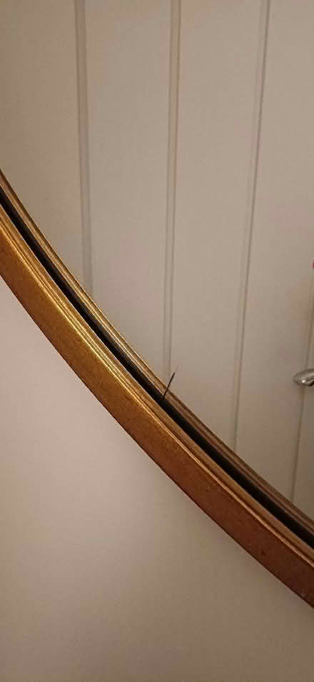 Photo of free Large Round Gold Framed Mirror (Hiltingbury SO53) #1
