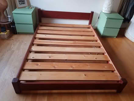 Photo of free Wooden double bed frame (with or without mattress) (Gospel Oak NW5) #1