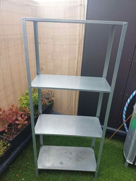 Photo of free Ikea Hyllis shelving unit and cover (East Croydon CR0) #1