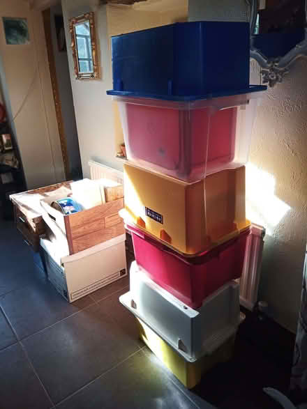 Photo of free Plastic Storage Boxes x 7 (Cromford DE4) #1