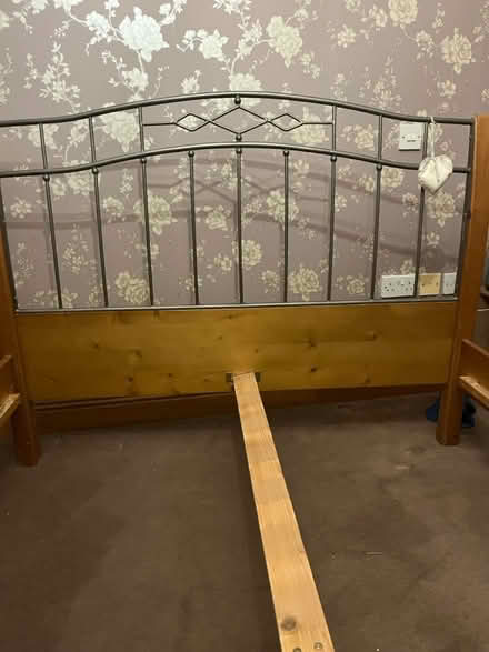 Photo of free Double bed frame (Ch482ht west kirby) #3
