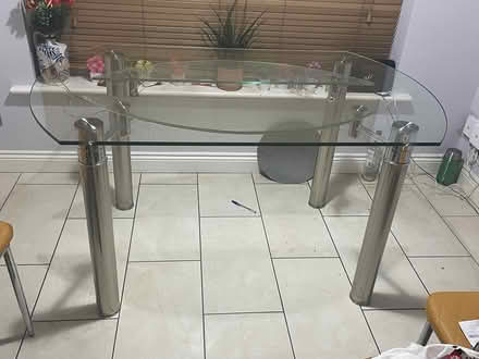 Photo of free Glass top dining table (Dublin 13) #2