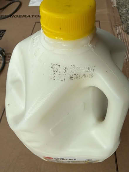 Photo of free Gallon of unopened fat-free milk (Valencia Avenue, Sunnyvale) #2