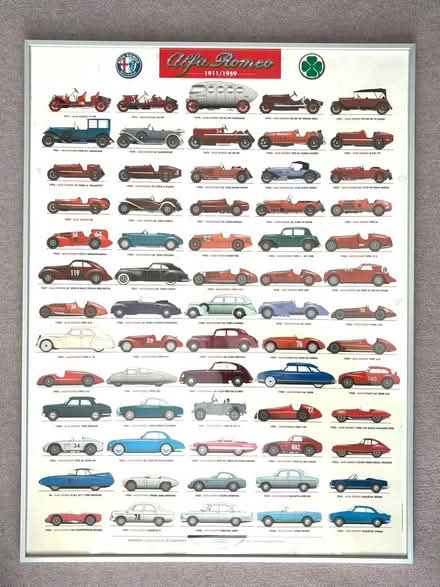Photo of free Alfa Romeo poster in silver frame (Chichester PO19) #1