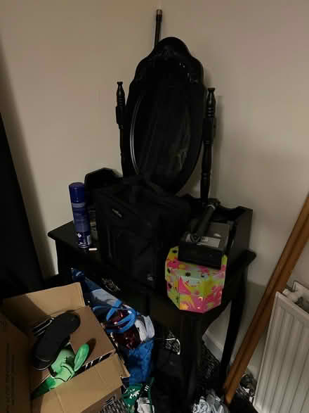 Photo of free Black dressing table with mirror (Maxwelltown DG2) #1