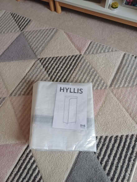 Photo of free Ikea Hyllis shelving unit and cover (East Croydon CR0) #2