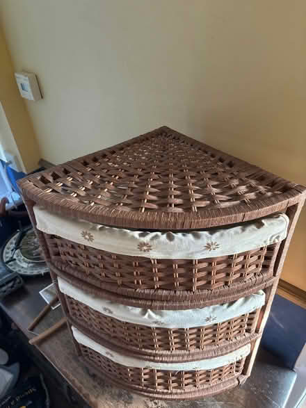 Photo of free Rattan corner drawers on wheels (Emsworth PO10) #2