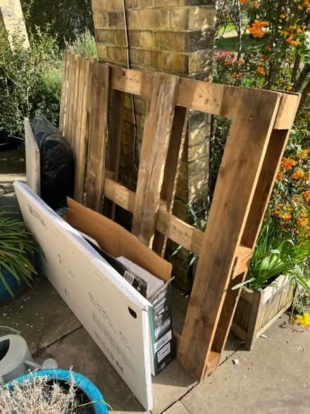 Photo of free 2x pallet wood crates (Penge SE20) #1