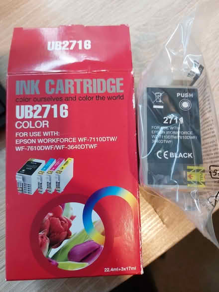 Photo of free Printer ink cartridge (black) (Dorking) #1