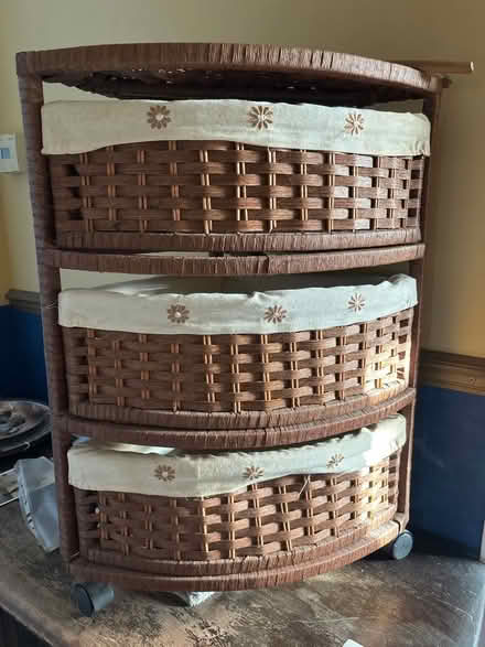 Photo of free Rattan corner drawers on wheels (Emsworth PO10) #1