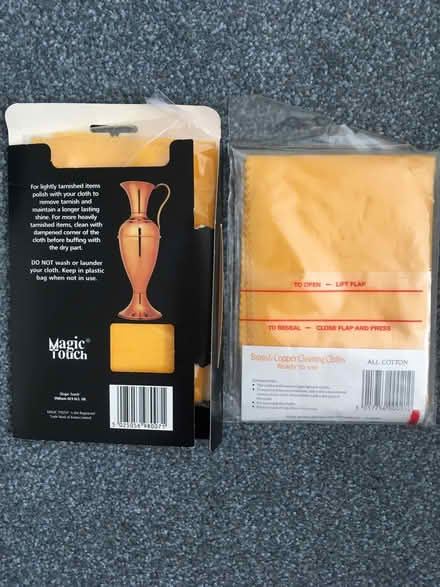 Photo of free Brass & copper cleaning cloths (Stotfold) #2