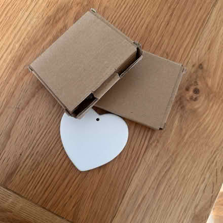 Photo of free Small ceramic, paintable hearts x 3 (Chipping Norton OX7) #1