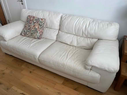 Photo of free 7.5ft 3 seater leather couch (Churchtown) #2