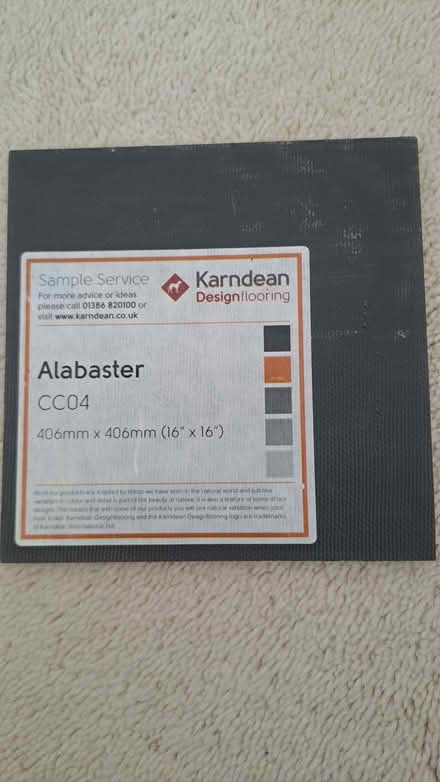 Photo of free Karndean alabaster square floor tiles (Sudbury CO10) #3