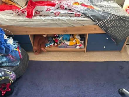 Photo of free Single bed with drawers and matt (MK42) #1