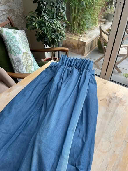 Photo of free Pair of 175cm drop blue blackout-lined curtains (St Stephens AL3) #1
