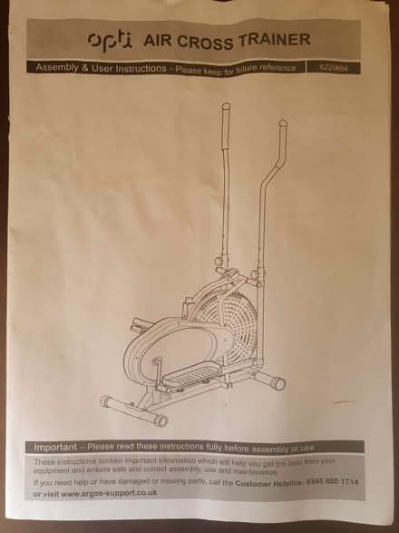 Photo of free Opti Air Cross Trainer working (Tlehurst RG30) #1