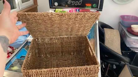 Photo of free Rattan basket (Sutton road) #2