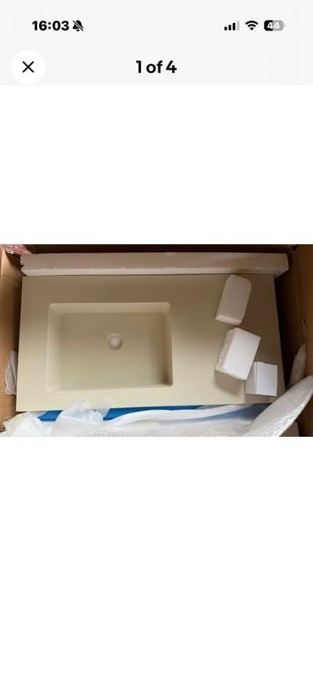 Photo of free Bathroom Sink with towel notch 90x46 (Cumnor OX2) #1