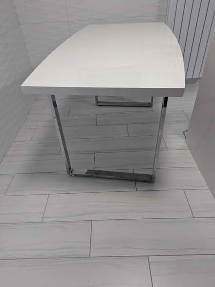 Photo of free White and chrome table (Northside Dublin) #3
