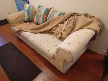 Photo of free Full-sized sofa bed with sofa cover (Mountainaire) #2