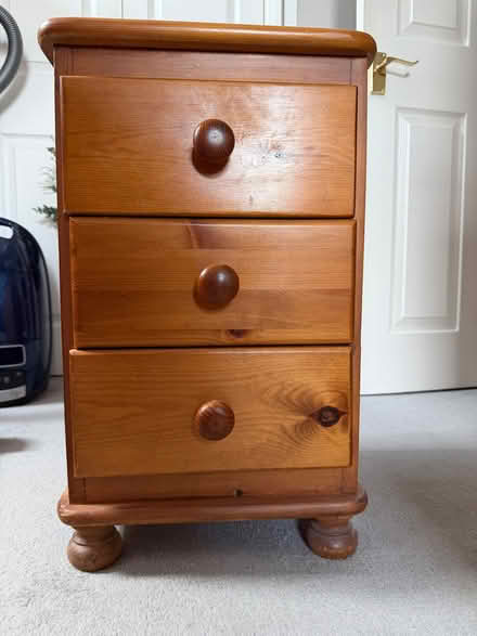 Photo of free Pine Bedside Drawer Unit (Priestwood RG42) #1