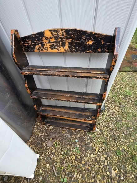 Photo of free shelves and steel frame rolling hamper (Sutton Courtenay OX14) #2