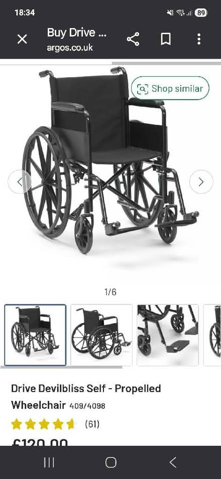 Photo of Lightweight wheelchair (Saint Andrew Auckland DL14) #2