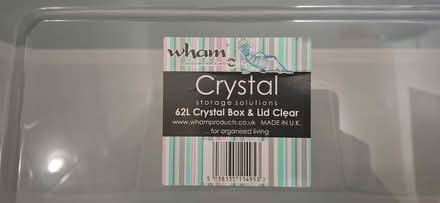 Photo of free Large Clear Plastic Crate (no lid) (Harrogate HG1) #2