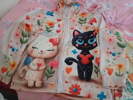 Photo of free 1 x pretty tea shirt. + 1 pretty cat zip up hoody. Both 16 (Bournemouth BH1) #3