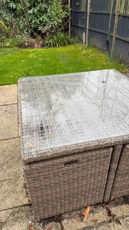 Photo of free Old Garden table glass (KT15) #2