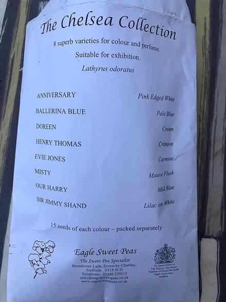 Photo of free Sweet pea seeds (Brudenell Rd, LS6) #1