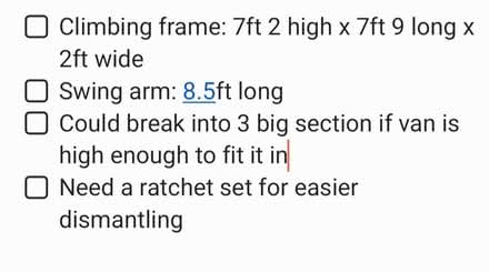 Photo of free Wooden climbing frame and Seing set (Oxon SY3) #2